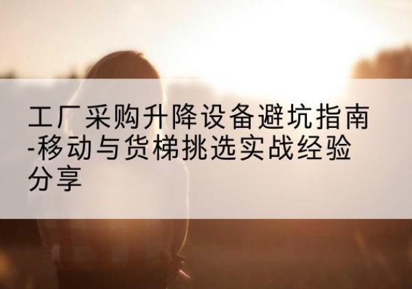蒲江移动式升降机怎么选-工厂采购升降设备避坑指南-移动与货梯挑选实战经验分享